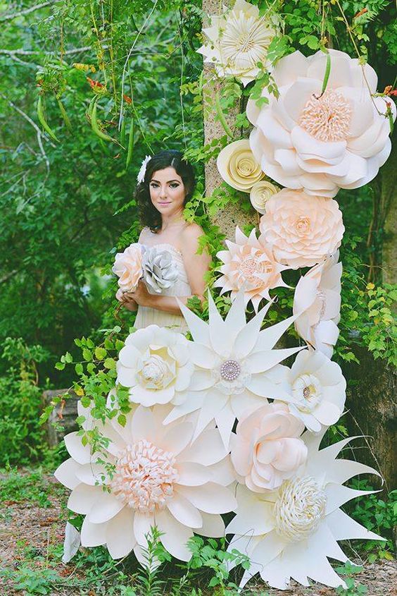 Tendenze decorazione: nozze con i fiori di carta - Matrimonio a